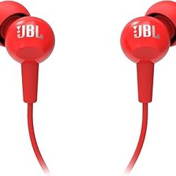 JBL C100SI Wired In Ear Headphones with Mic, JBL Pure Bass Sound, One Button Multi-function Remote, Premium Metallic Finish, Angled Buds for Comfort fit (Red)-15