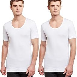 BODYX Pack of 2 Men's Half Sleeve Vest White BX203-W-image-29