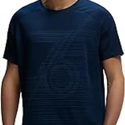 MV02 Men's Super Combed Cotton Blend Graphic Printed Round Neck Half Sleeve Active Wear T-Shirt with Stay Fresh Treatment (Prints May Vary)-image-28