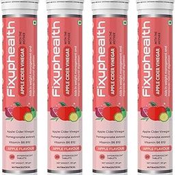 Fixuphealth Apple Cider Vinegar with the Mother 20 Tablets (Pack of 4), 100% Vegan and Gluten-free ACV Tablet with Vitamin B6 and B12 and Pomegranate Extract, Weight Loss Supplement for Women and Men-27