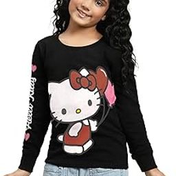 Kidsville Hello Kitty Regular Fit Printed Graphic Sweatshirt for Girls-image-11