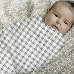 Cotonex 100% Cotton Organic Muslin Swaddle for New Born Babies Blankets at Grey Check Design 100x100cm (Pack of 1) (Blue)-image-40