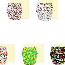 Dumbledo Elite Cloth Diaperwith Magical Soaker (Pack of 5) | Dry Feel and Comfortable | 6-Layer Absorbent Pad | Easy to Clean | Designed by Moms | 3 Months – 3 Years | Unisex Baby-image-38