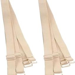 Women's Solid Multicolor Elasten Detachable Stretchable Adjustable Straps for Bra Metal FreeSize Pack of 2-4