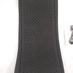 AUTONEST Stitchable Car Steering Wheel Cover |Microfiber Leather |Breathable |Anti Slip|Stitchable | Dotted Design | (Black) Compatible with Renault New Kwid-image-45