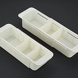 HOUSEOMATIC 3 Small Expandable Drawer Organizer/Drawer Organizer Tray/Drawer Divider/Expandable Drawer Tray/Adjustable Storage Organiser (White, PPCP Plastic)-13