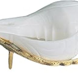 Bhabani Antique Shop Religious Small Jal Shankh with Pure Brass Shankha Stand for Pooja & Home Décor – Natural Sankha for Spiritual/Ritual Use (Small Size, Pack of 1) Non-Sound Producing Shank-picture-16