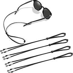 4 Pack Eyeglasses Holder Straps Cord, Glasses Strap Sports Eyeglass Strap, Adjustable Sunglasses Lanyard Neck Holders Cord Retainer, Anti-slip Eyeglass Lanyard, Sport Unisex Eyeglass Chains-27
