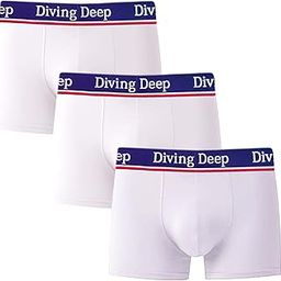 Men's Trunks Boxer Brief Underwear with Diving Deep Logo Waistband, Multicolor Options, Cotton Lycra Fabric Trunk and Brief for Boys - Pack of 3-image-66