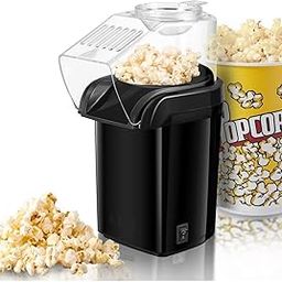 Drumstone (𝗦𝗽𝗲𝗰𝗶𝗮𝗹 𝟱 𝗬𝗲𝗮𝗿𝘀 𝗪𝗮𝗿𝗿𝗮𝗻𝘁𝘆) Limited Edition 1200w Hot Air Popcorn Maker & Extended 1-Year Warranty - Including Measuring Cup, Fat-Free & Ready in Minutes for Home-9