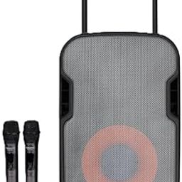 Persang Octane 9 Trolley Speaker — (12) Woofer | Audio/Vocal Recording | TWS, Bluetooth, USB, SD | 4 Hrs Playback | 50W RMS with 2 UHF Wireless Mics | LED Lights | 1 Year Warranty (Black)-image-30