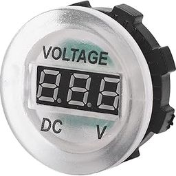 Car Voltage Monitor, Portable Universal Fire Prevention LED Display Car Volt Meter Lightweight for Motorcycles for Ships Yachts-image-60