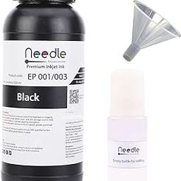 Needle 001/003 (Black) 500gms with Empty Bottle & Funnel Inkjet Ink Compatible with L3150 L3110 L3100 L3151 L3152 L1110 L3115 L3116 L3156 L4150 L6170 L4160 L5190 L6190 L6171 Ink Tank Printers-image-70