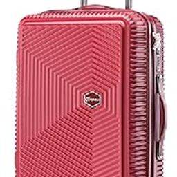 Lisbon Hard Trolley Bag, 65cm Medium Cabin Trolley Suitcase, Polycarbonate Trolley Bag, 360 Degree 8 Wheel & TSA Lock, Hard Sided Suitcase Travel Trolley Luggage Bag - Maroon-image-93