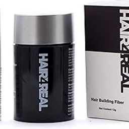 Hair4Real Natural Thickening Hair Fiber Black 12g with Hair Spray 30ml-image-58