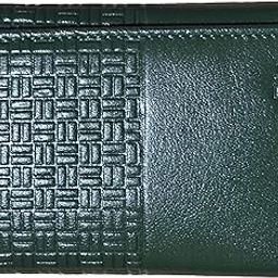 PB Pearlbags Leather Bi- Fold 7 Card Slots Solid Wallet for Men|Green-image-49
