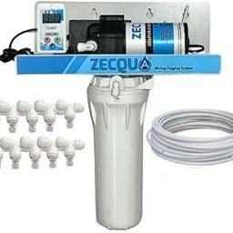 Zecqua Fogger kit mist cooling system 25mtr Setup 10 nozzel for Home Garden Outdoor Dairy Farm 100 L Hose-end Sprayer-10