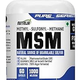 Nutrija MSM (Methyl Sulfonyl Methane) 1000mg- 60 Capsules-20