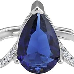 925 Silver Midnight Blue Ring, Adjustable | Gifts for Women and Girls | With Certificate of Authenticity and 925 Stamp | 6 Month Warranty*-image-35