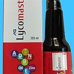 Aglowmax Lycomaster Multi-Vitamin Syrup with Lycopene, 225 ml, Rich in Vitamins A, B, C, D, E, N and Zinc-9