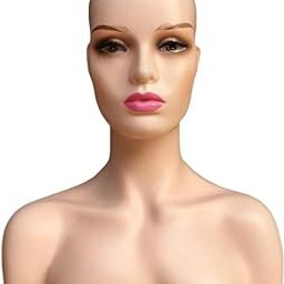 bnf® Realistic Mannequin Head Manikin Head Bust for Earrings Wig Necklace Display Style C Health & Beauty |Salon & Spa Equipment |Hair & Makeup Mannequins-image-59