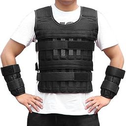 UJEAVETTE® 50Kg Weight Vest Adjustable Loading Weight Jacket Exercise Training Fitness-image-71