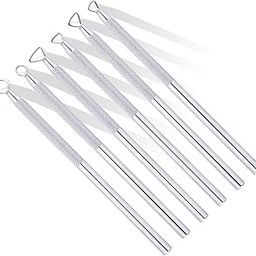 Artnery 6Pcs Clay Sculpture Sculpting Tool Mini Ribbon Cutter Metal Tools Set Carving Art-31