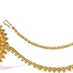 Golden plated Traditional Pahadi/Uttrakhandi/Rajasthani/Bengali Nath-Tika/Nath-Tika Set For Women-image-94