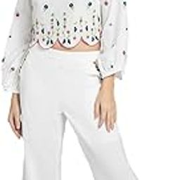 shaye 2 Piece White Embroidered Casual Wear Co-Ords For Women-picture-20