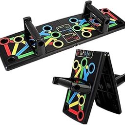 Foldable Push-Up Board 14 in 1 Multi-Function Pushup Bracket Rack, Home Cardio, Plyometric, Abs/Core & Targeted Training use, pushup board-49