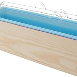 SYDL Rectangle Divided Silicone Soap Loaf Mold with Wooden Box DIY 1.2KG Blue|1 Piece Silicone Mold|Crafts-image-5