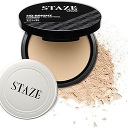 Staze 9to9 HD Bright Compact | 12hrs long stay | Poreless Matte Finish + Oil Control | Evens out Complexion, Blends effortlessly | Lightweight Microfine Formula with Vitamin E | 125W Vanilla 9g-1
