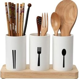 KITOME Plastic Self Draining Tableware Storage Box - Spoon, Knife, Fork, Chopstick, Cutlery Holder / Organizer Stand for Kitchen, Dining Table (White)-image-12