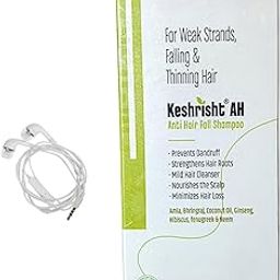keshrisht ah anti hair fall shampoo for all hair types 100ml pack of 1 free earphone-image-17