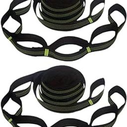 Bnf® 2Pcs 2M Swing Straps Hammock Belt Rope for Swing Travel Camping Hammock Green|Home & Garden|Yard, Garden & Outdoor Living|Patio & Garden Furniture|Hammocks-image-80