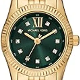 michael kors Stainless Steel Analog Green Dial Women's Watch-Mk4842, Band Color:Gold-picture-22