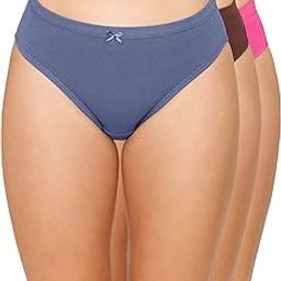 Solid Mid Rise Full Coverage Bikini Panties (Pack of 3)-picture-16