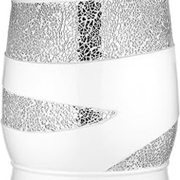 Zahari Home Sinatra Waste Basket Decorative Beautiful Designs Bathroom Bedroom Living Room Decor, White-image-40