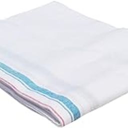 Best Buy Pure Cotton White Lungies for Men, Size-2.25 Meters |Pack of 1|-33