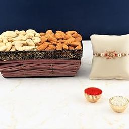 SFU E Com Dry Fruit Hamper For Rakshabandhan Gift | Dry Fruit And Rakhi For Brother | Dry Fruit Basket Hamper | 37-73