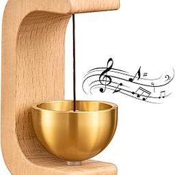 STEFLON Beech Wooden Door Chime with Brass Bell, Dopamine Door Bell for Home, Self-Adhesive Magnetic Doorbell, Serene Acoustic for Home & Shop, Shopkeepers Door Chime, Ideal Housewarming Gift.-image-35