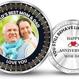 BIS Hallmarked Personalized 1st Anniversary & Mother - Father Anniversary Coin 999 Pure Silver (10g, 20g, 50g, 100g) - Round or Square - Love - Memories - Gift - With Authenticity Certificate-image-29