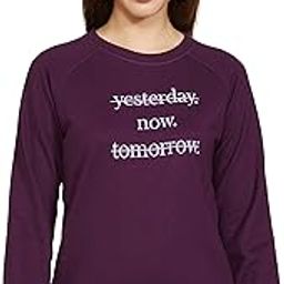 Women Cotton Blend Round Neck Regular Fit Sweatshirt (Pullover)-image-58