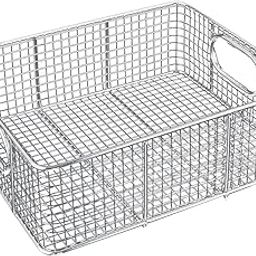 Metal Wire Food Storage Basket Pan Organizer for Restaurant Kitchen Tabletop-image-39