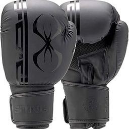 STING Olympics Sponsor - Armaplus Boxing Gloves | for Competition & Training (16OZ, Black)-image-1