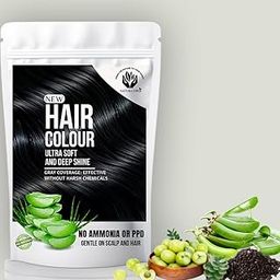 Natura Ever Natural Hair Colour, Black, 100g, Chemical-Free with Henna and Aloe Vera, No Ammonia & PPD, Ultra Soft and Deep Shine-image-26