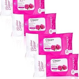 Fashion Colour Platinum Clean It Zero Hand, Face Cleaning Wipes, 25 Wipes, Wet Wipes (Bulgarian Rose, 25N) Pack of 4-image-89