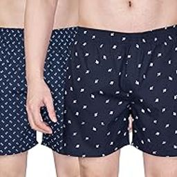 Men's Cotton Printed Regular Boxer Shorts | Pack of 2-image-12