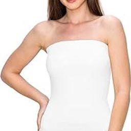 Women's/Girl's Strapless Stretchable Long Bandeau Tube Top Camisole Free Size-image-27