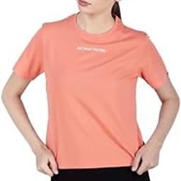 Women's Slim Fit Typography print NAVY BLUE CROP TEES-image-2
